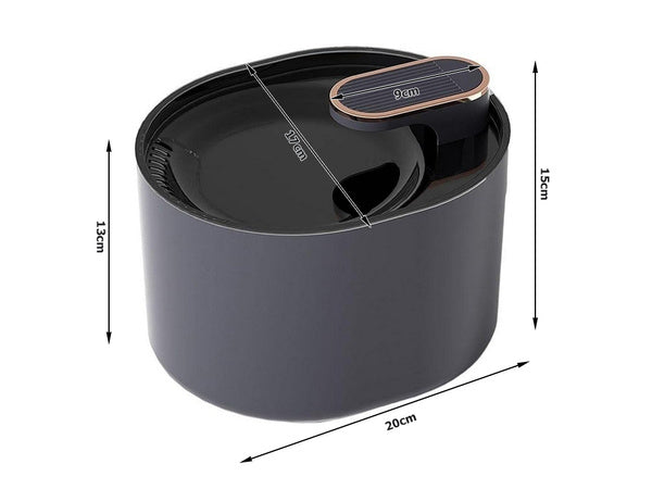 Automatinis kačių girdytuvas šunų vandens fontanas filtruoja vandens dubenėlį, Juoda, Szín, Fekete