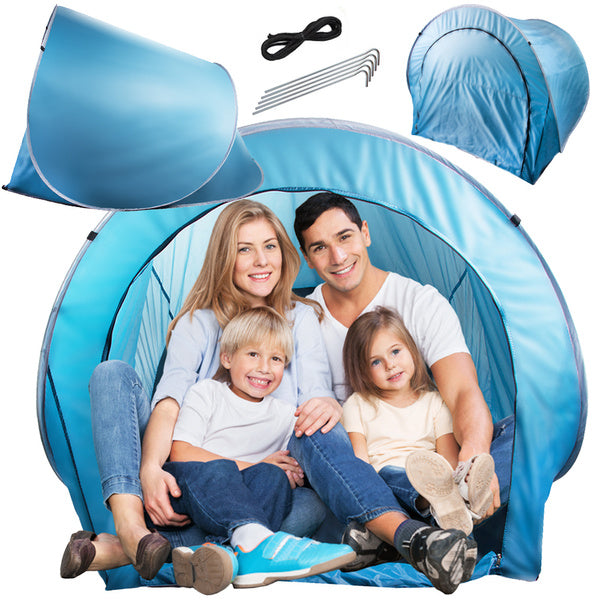 Paplūdimio palapinė savaime sulankstoma rakinama didelė iššokanti danga paplūdimiui