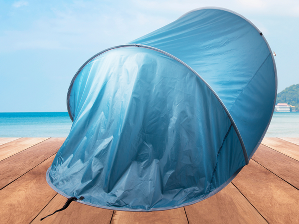 Paplūdimio palapinė savaime sulankstoma rakinama didelė iššokanti danga paplūdimiui
