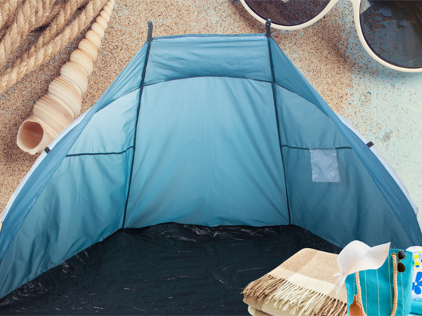 Paplūdimio palapinė didelis turistinis ekranas paplūdimio apsaugai nuo saulės