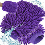 Mikropluošto audinio pirštinė, skirta plauti automobilių plovyklą ant rankų, Violetinė, Szín, Lila