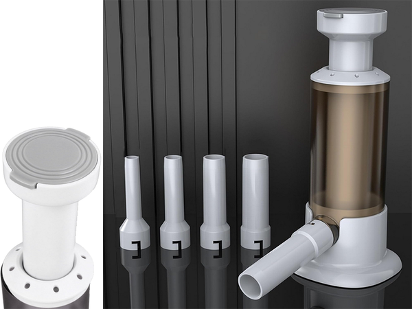 Rankinis dešrų kimštuvas su 4 antgaliais vertikali purkštuvo mašina