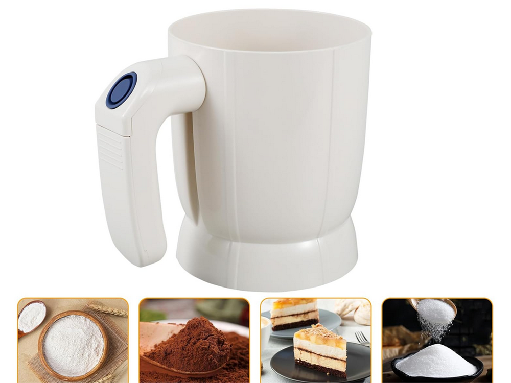 Miltų sijojimo sietas virtuvinis sietelis elektrinis puodų sietelis