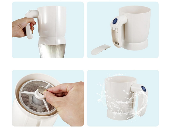 Miltų sijojimo sietas virtuvinis sietelis elektrinis puodų sietelis