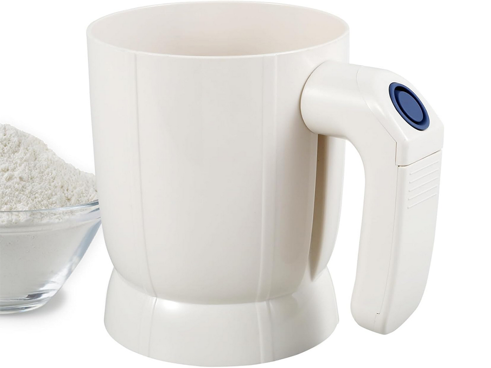 Miltų sijojimo sietas virtuvinis sietelis elektrinis puodų sietelis