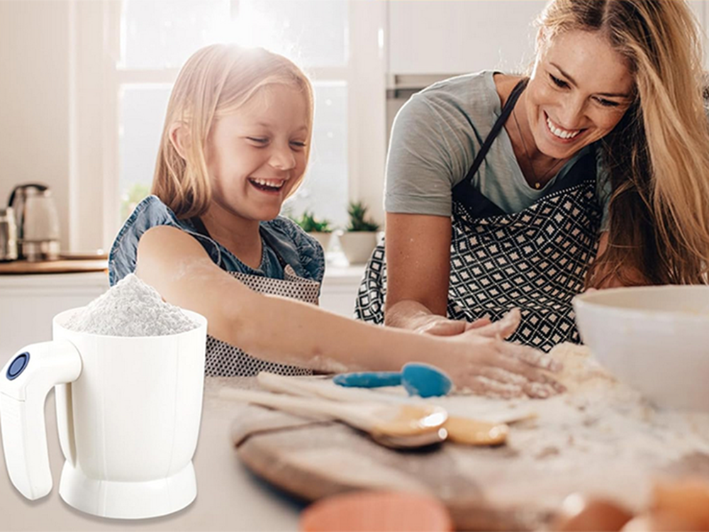 Miltų sijojimo sietas virtuvinis sietelis elektrinis puodų sietelis