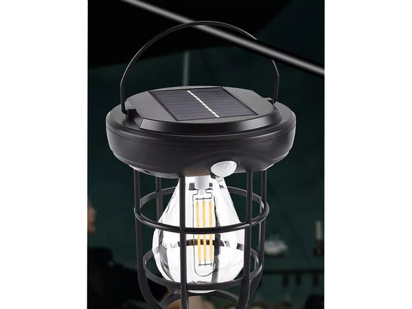 Saulės lempa su saulėlydžio judesio jutikliu 3 režimai 3 led 1800lm atspari vandeniui