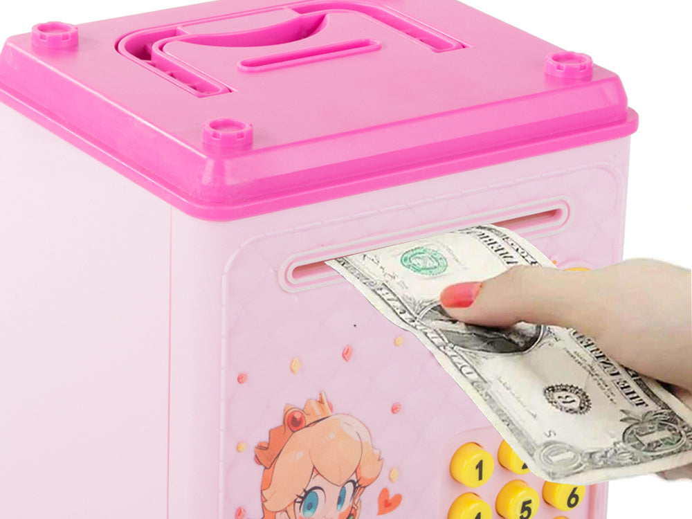 Pinigų dėžutė kasos aparato kodas banknotai monetos pinigai pin kodas, Rožinė, Szín, Rózsaszín