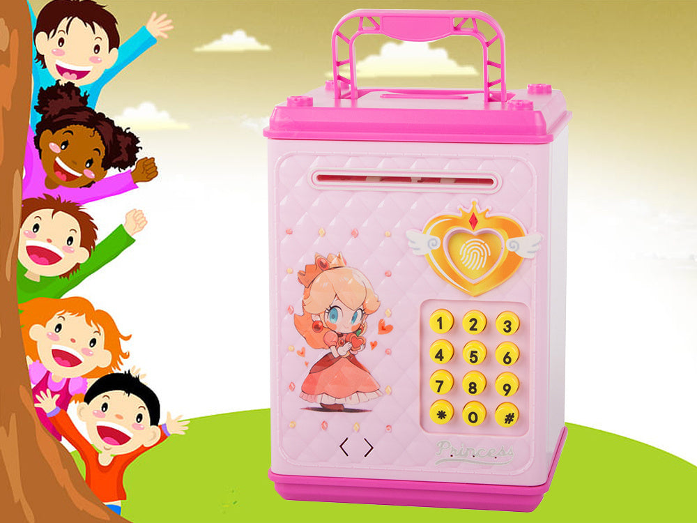 Pinigų dėžutė kasos aparato kodas banknotai monetos pinigai pin kodas, Rožinė, Szín, Rózsaszín