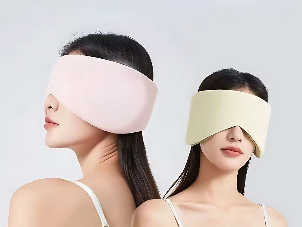 Miego kaukė patogiam miegui keliaujant 2 pusės šilta šalta