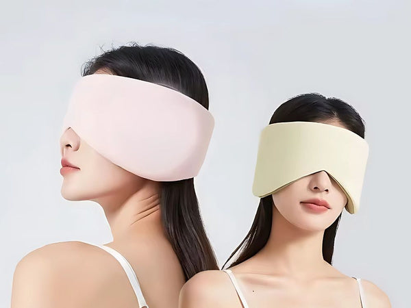 Miego kaukė patogiam miegui keliaujant 2 pusės šilta šalta