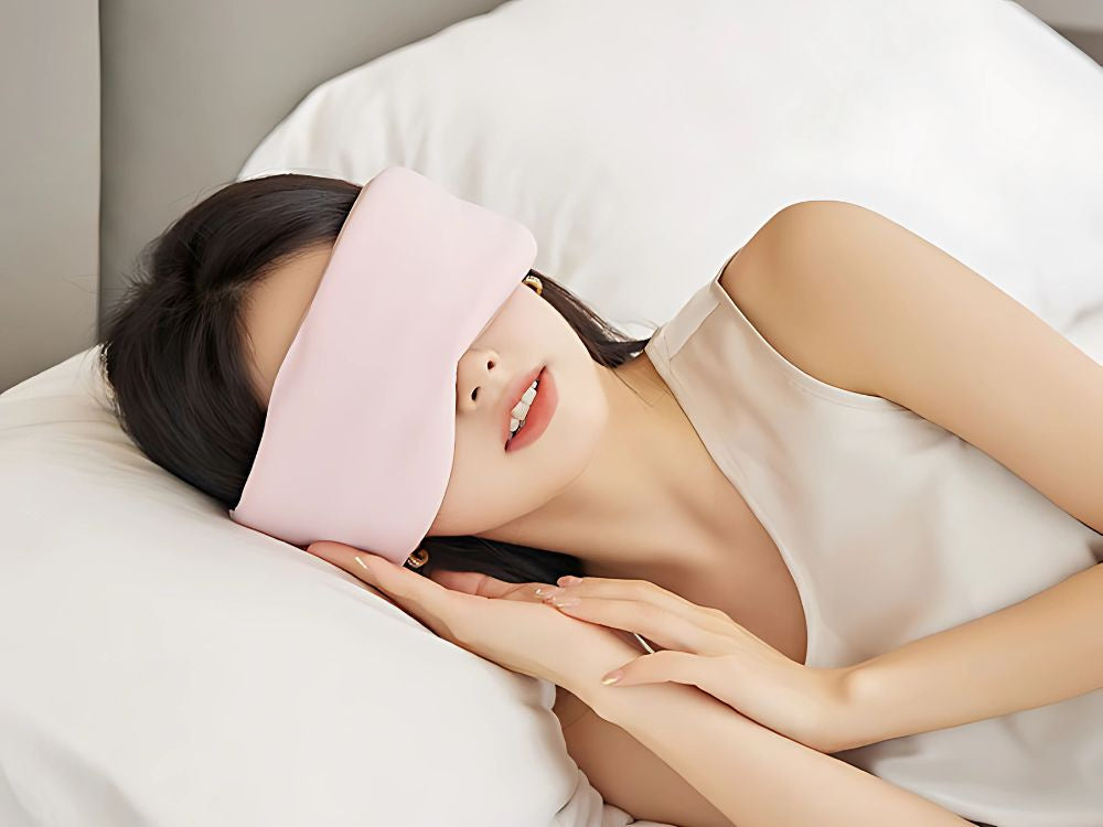 Miego kaukė patogiam miegui keliaujant 2 pusės šilta šalta