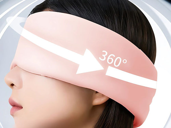 Miego kaukė patogiam miegui keliaujant 2 pusės šilta šalta