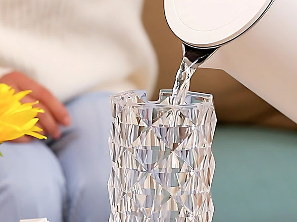 Oro drėkintuvas oro difuzorius aromaterapijos rūkas usb rgb kristalas