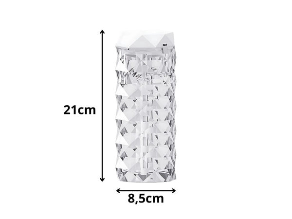 Oro drėkintuvas oro difuzorius aromaterapijos rūkas usb rgb kristalas