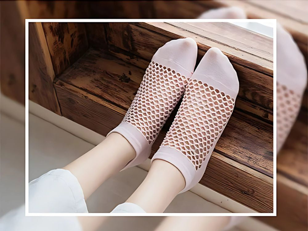 Neslystančios medvilnės kvėpuojančios jogos kojinės kojinės joga 36-40