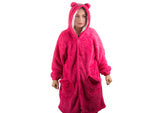 Šiltas oversize antklodės džemperis xl storas 2in1 kailis su gobtuvu antklodės džemperis storas, Rožinė, Szín, Rózsaszín