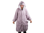 Šiltas oversize antklodės džemperis xl storas 2in1 kailis su gobtuvu antklodės džemperis storas, Violetinė, Szín, Lila