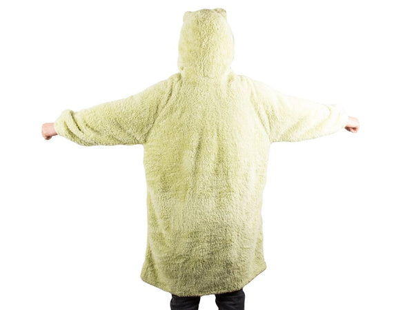 Šiltas oversize antklodės džemperis xl storas 2in1 kailis su gobtuvu antklodės džemperis storas, Žalia, Szín, Zöld