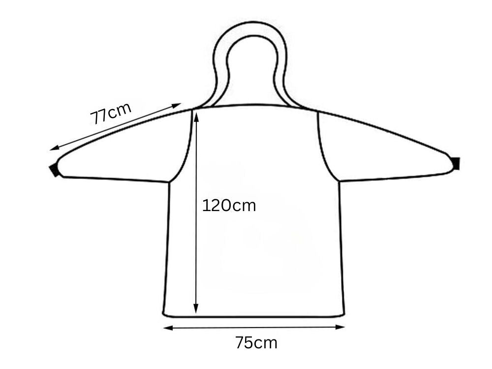 Šiltas džemperis antklodė didelis oversize storas minkštas gobtuvas su gobtuvu ilgas xxl, Juoda, Szín, Fekete