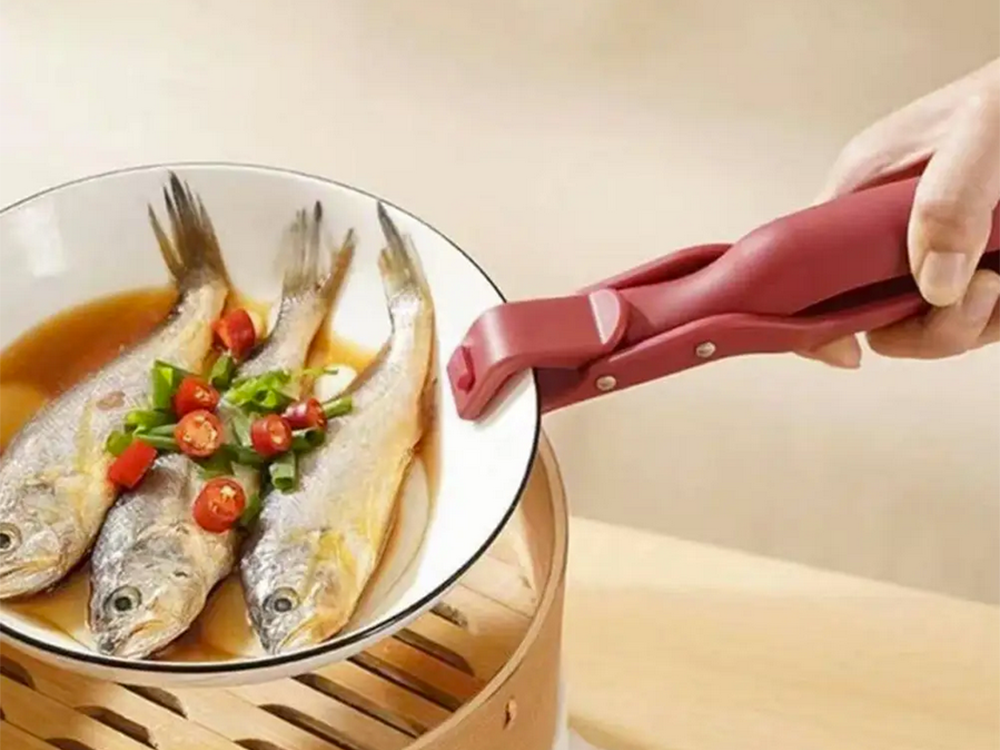 Karštos keptuvės rankena karštos keptuvės žnyplės cool gripper