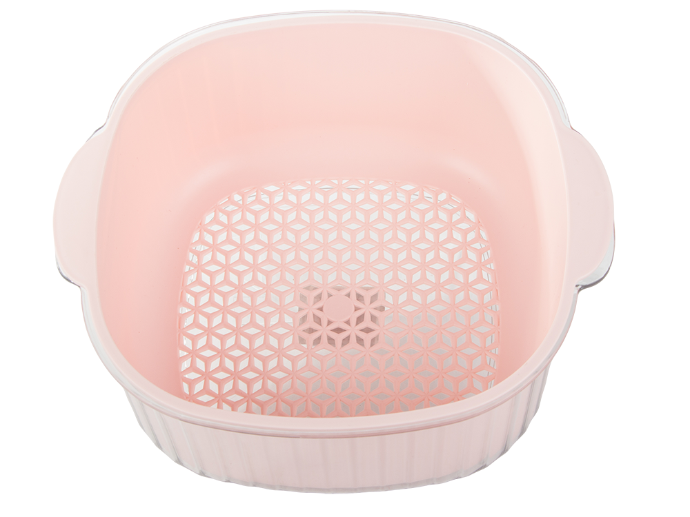 Dvigubas dubuo vaisiams plauti colander sietelis krepšelis sietelis sietelis sietelis