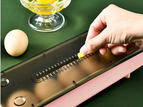 Konteineris kiaušinių dėžutė šaldytuvo organizatorius kiaušinių dėklas