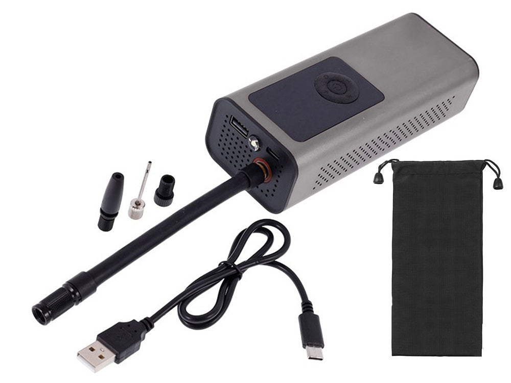 Akumuliatoriaus siurblys dviračio automobilio elektrinis kompresorius 10 barų lcd