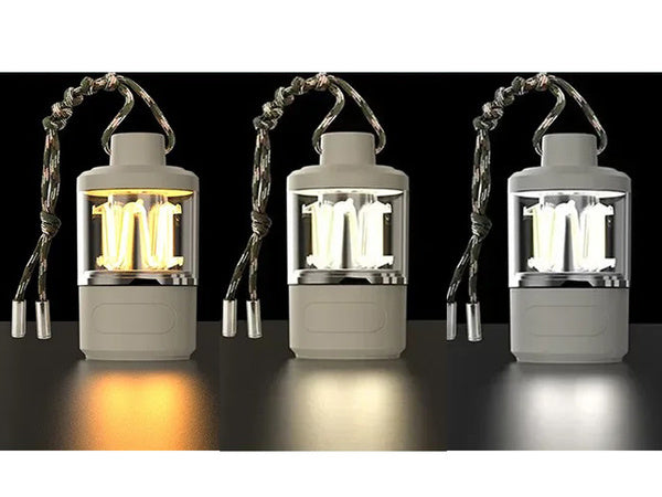 Kelionių šviesos kempingas įkraunamas led žibintuvėlis powerbank usb kempingas