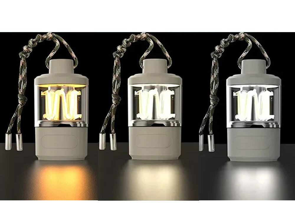 Kelionių šviesos kempingas įkraunamas led žibintuvėlis powerbank usb kempingas