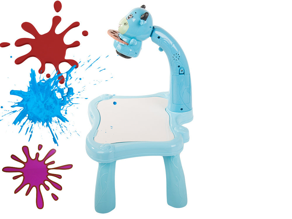 Vaizdo projektorius piešimo stalas rašomoji lenta žymekliai vaikams žymekliai, Mėlyna, Szín, Kék