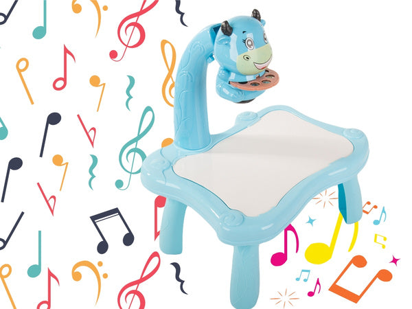 Vaizdo projektorius piešimo stalas rašomoji lenta žymekliai vaikams žymekliai, Mėlyna, Szín, Kék