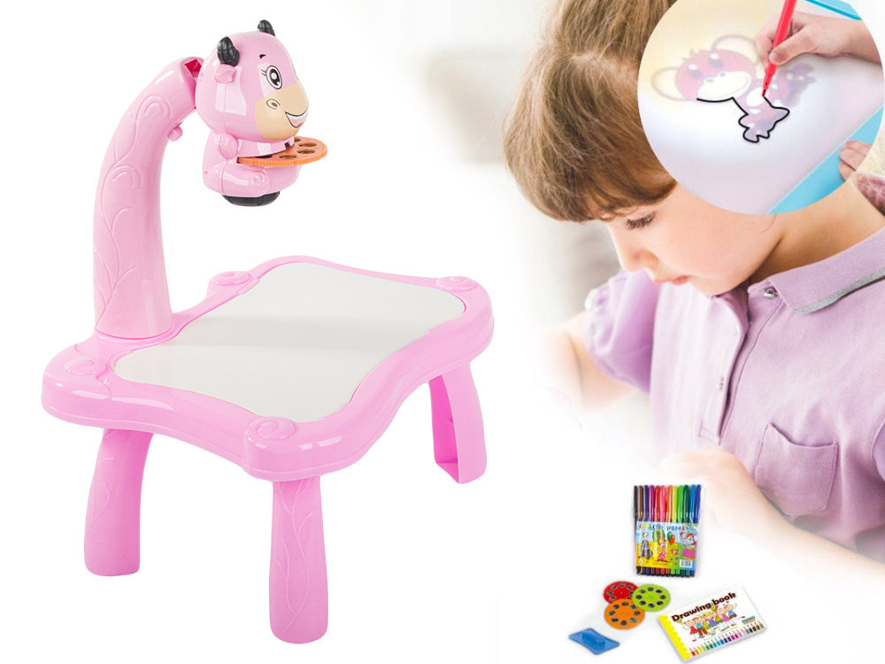 Vaizdo projektorius piešimo stalas rašomoji lenta žymekliai vaikams žymekliai, Rožinė, Szín, Rózsaszín