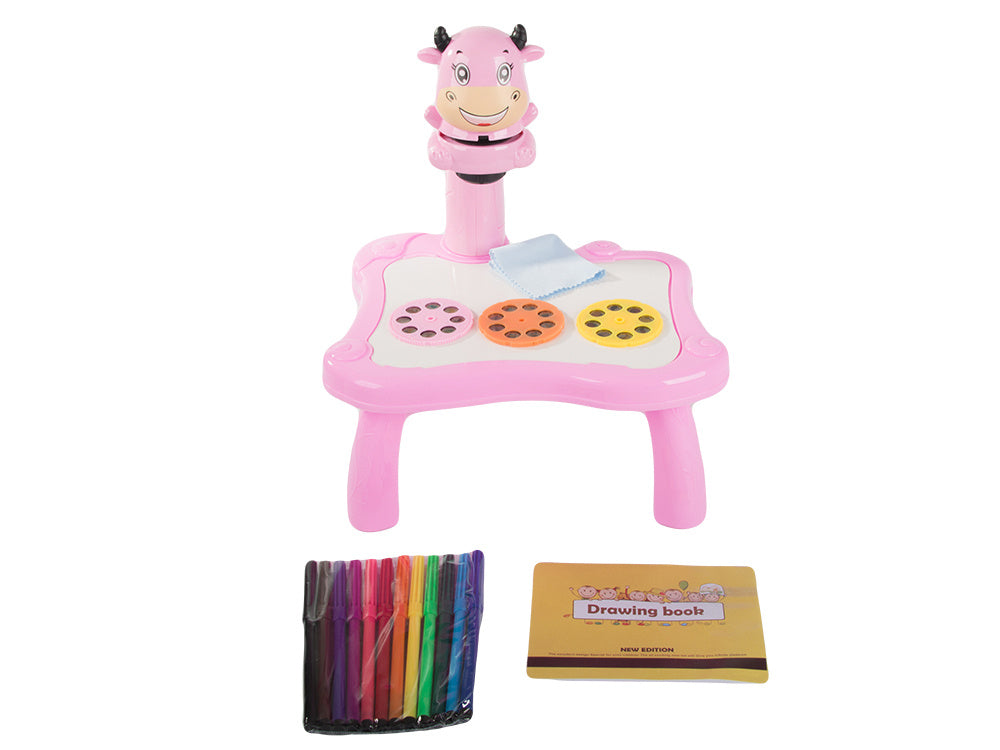 Vaizdo projektorius piešimo stalas rašomoji lenta žymekliai vaikams žymekliai, Rožinė, Szín, Rózsaszín