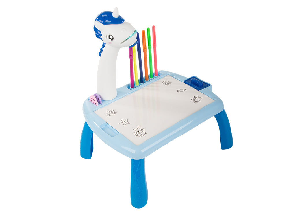 Vaizdo projektorius piešimo stalas rašomoji lenta žymekliai vaikams žymekliai, Mėlyna, Szín, Kék