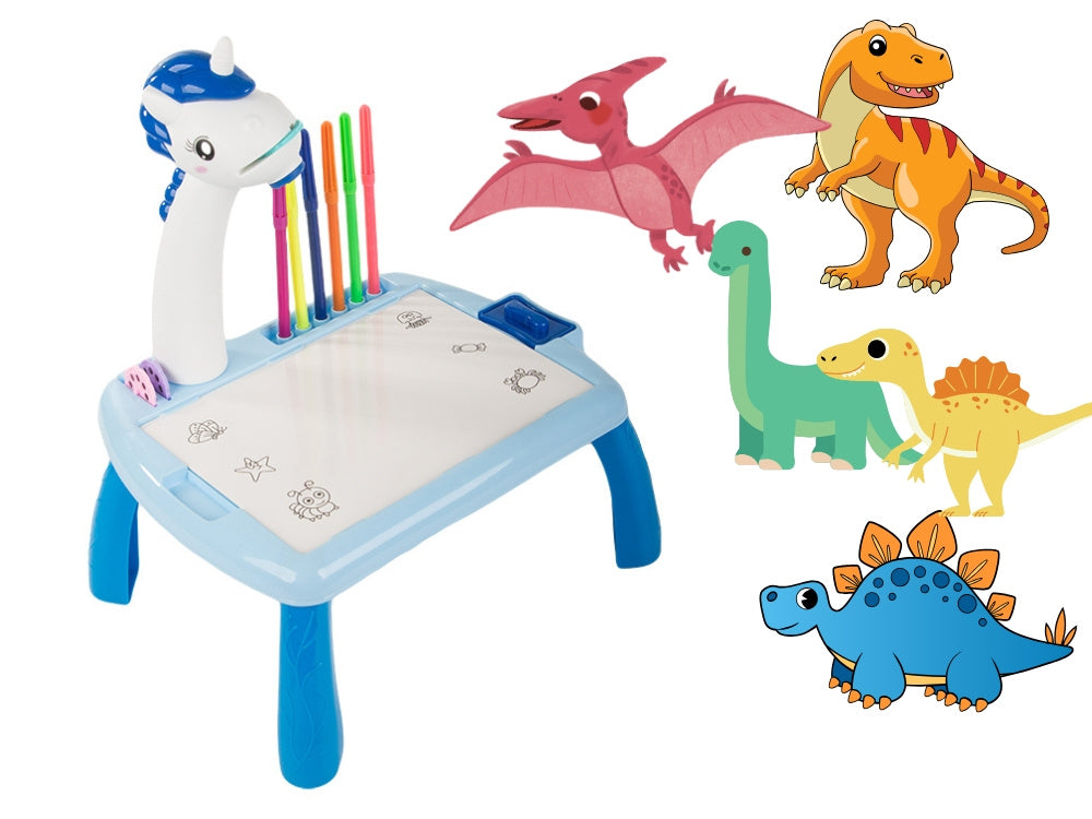 Vaizdo projektorius piešimo stalas rašomoji lenta žymekliai vaikams žymekliai, Mėlyna, Szín, Kék