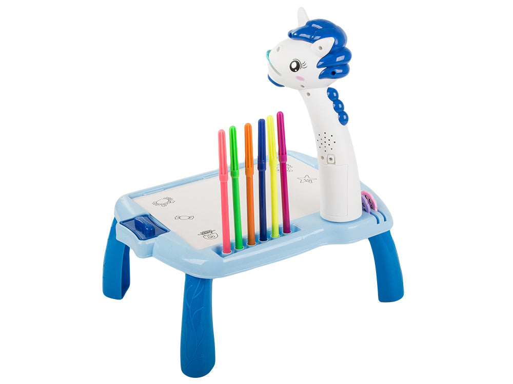 Vaizdo projektorius piešimo stalas rašomoji lenta žymekliai vaikams žymekliai, Mėlyna, Szín, Kék