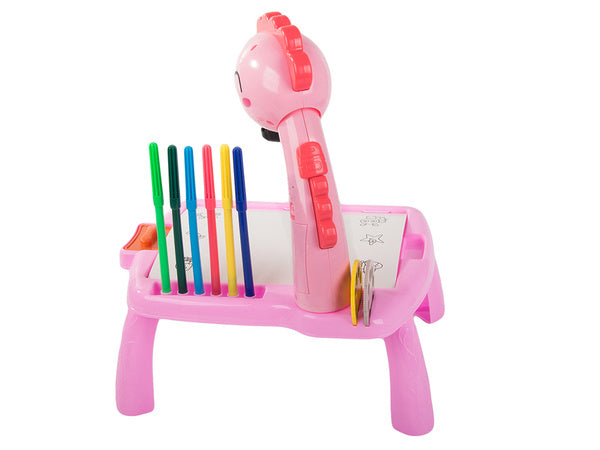 Vaizdo projektorius piešimo stalas rašomoji lenta žymekliai vaikams žymekliai, Rožinė, Szín, Rózsaszín