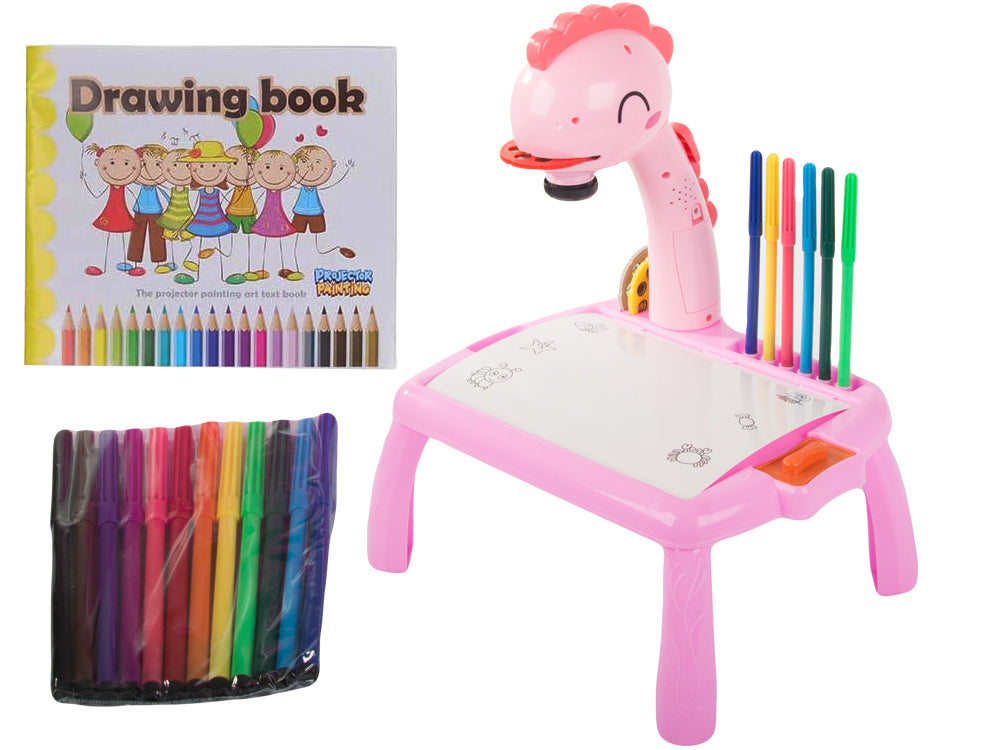 Vaizdo projektorius piešimo stalas rašomoji lenta žymekliai vaikams žymekliai, Rožinė, Szín, Rózsaszín