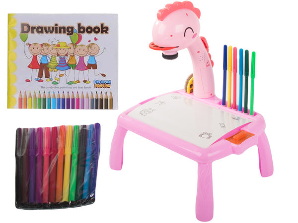Vaizdo projektorius piešimo stalas rašomoji lenta žymekliai vaikams žymekliai, Rožinė, Szín, Rózsaszín