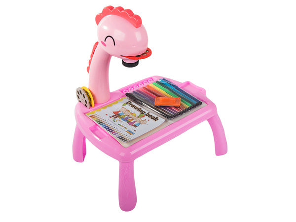 Vaizdo projektorius piešimo stalas rašomoji lenta žymekliai vaikams žymekliai, Rožinė, Szín, Rózsaszín