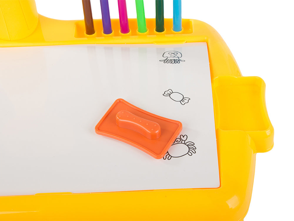 Vaizdo projektorius piešimo stalas rašomoji lenta žymekliai vaikams žymekliai