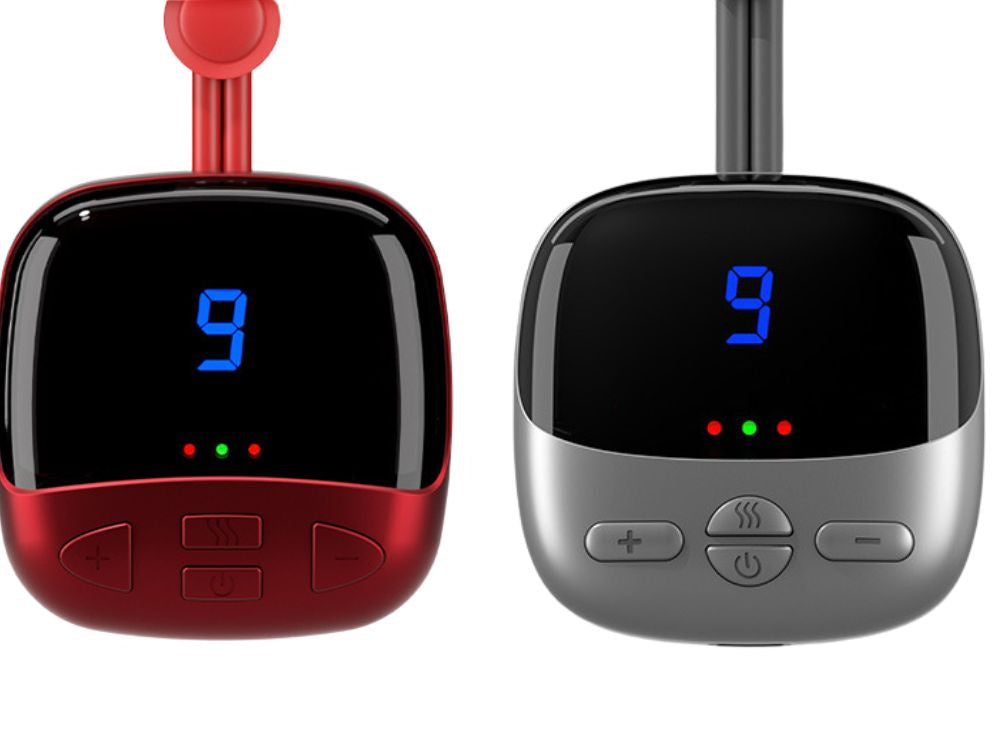 Elektrostimuliatorius kaklo masažuoklis mažas šildantis 9 galios lygiai