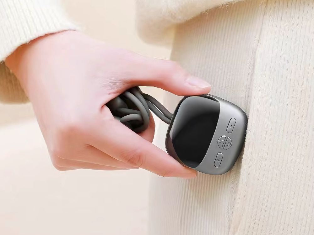 Elektrostimuliatorius kaklo masažuoklis mažas šildantis 9 galios lygiai