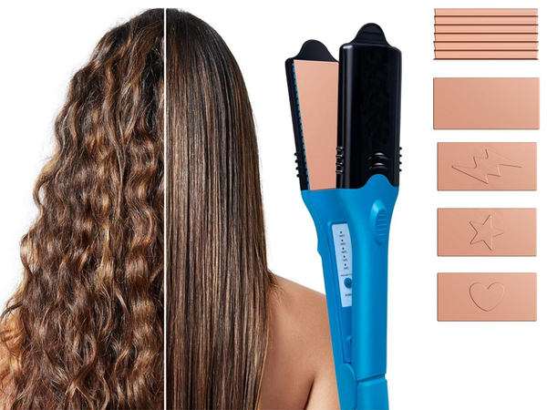 Plaukų tiesintuvo bangų bangolaidis šablonai temperatūros kontrolė keičiamos plokštės