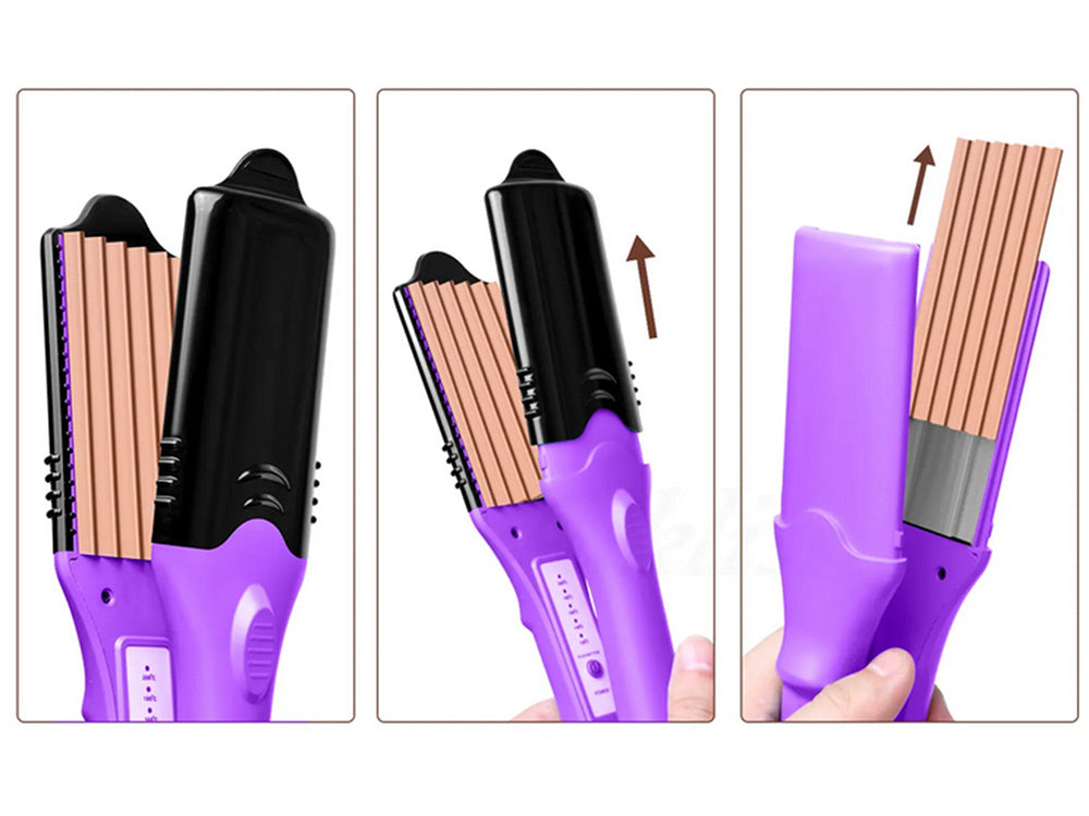 Plaukų tiesintuvo bangų bangolaidis šablonai temperatūros kontrolė keičiamos plokštės