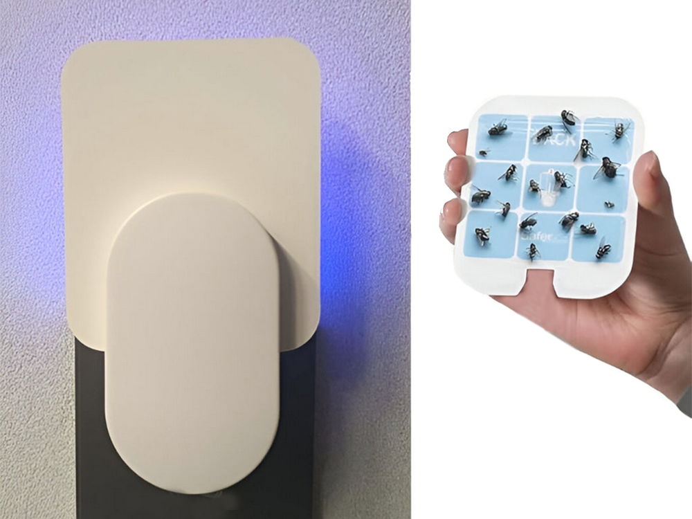 Uodus atbaidanti priemonė nuo vabzdžių su keičiamomis plokštelėmis uv kontaktų valiklis