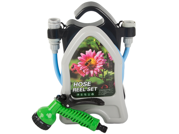 Sodo laistymo žarna ant stovo su suvyniotu purkštuvu 10 m, Mėlyna, Szín, Kék