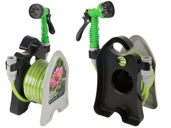 Sodo laistymo žarna ant stovo su suvyniotu purkštuvu 10 m, Žalia, Szín, Zöld