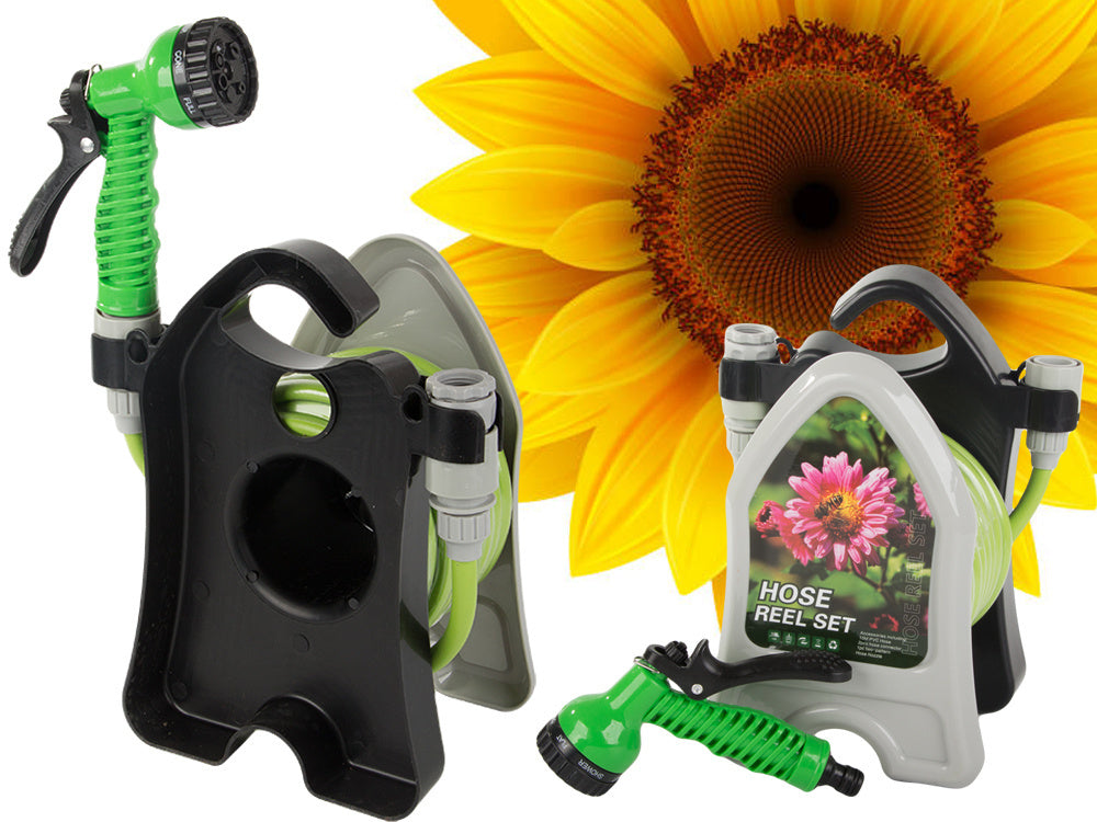 Sodo laistymo žarna ant stovo su suvyniotu purkštuvu 10 m, Žalia, Szín, Zöld